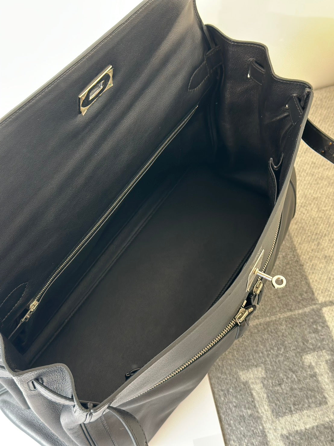 HERMES Kelly lakis 40 - 黑銀 🄿