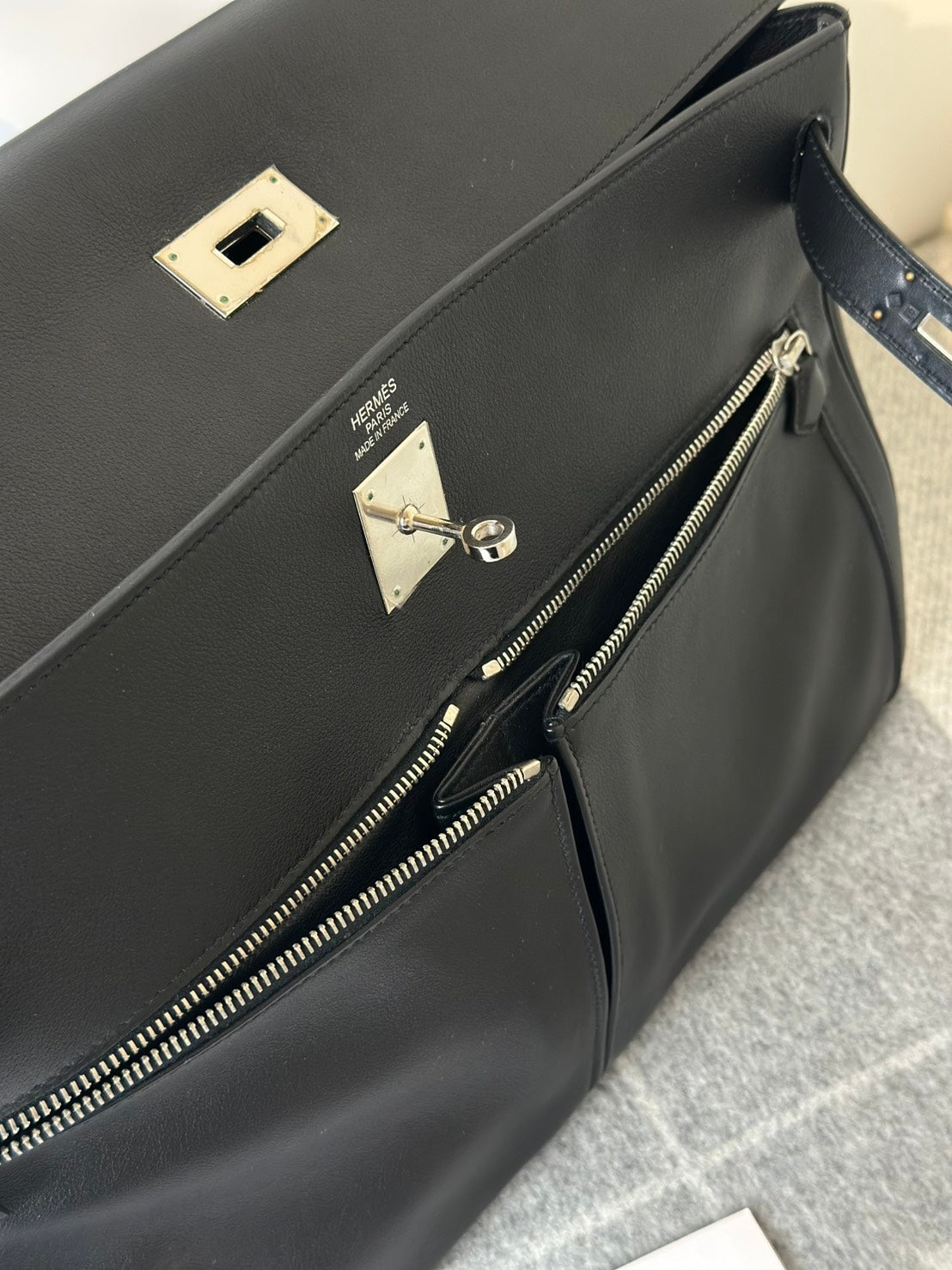 HERMES Kelly lakis 40 - 黑銀 🄿