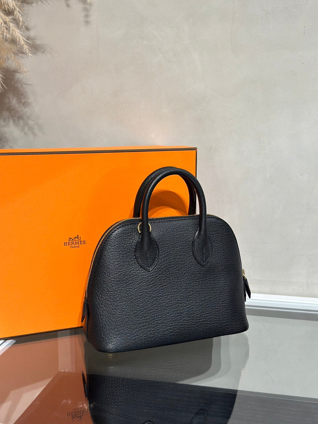 HERMES Mini Bolide - Noir 89 黑金 B