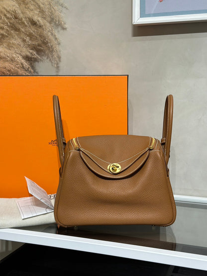 HERMES Lindy 26 - Gold 37 金棕金 Z