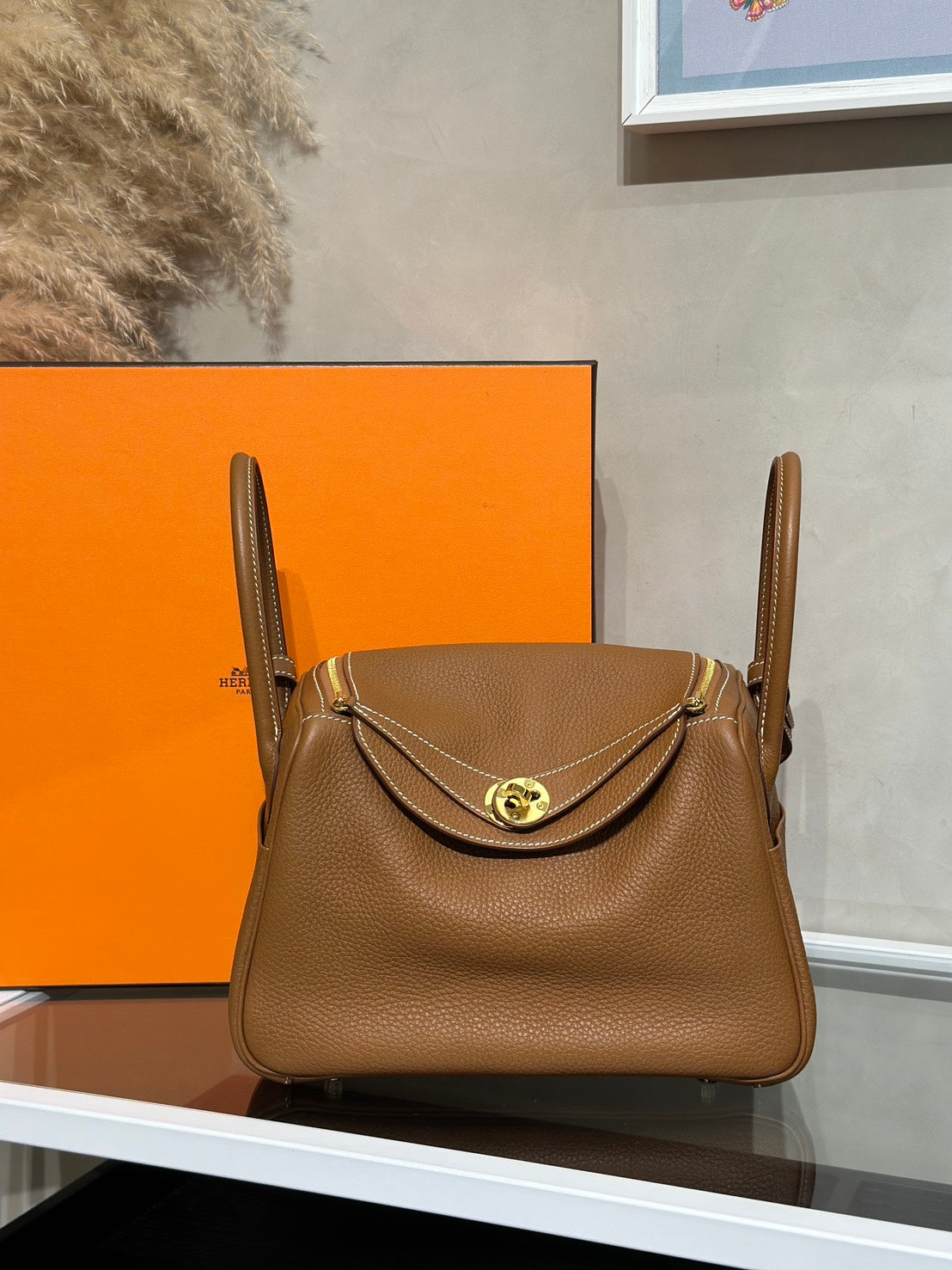 HERMES Lindy 26 - Gold 37 金棕金 Z
