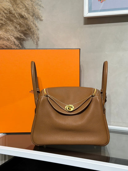 HERMES Lindy 26 - Gold 37 金棕金 Z