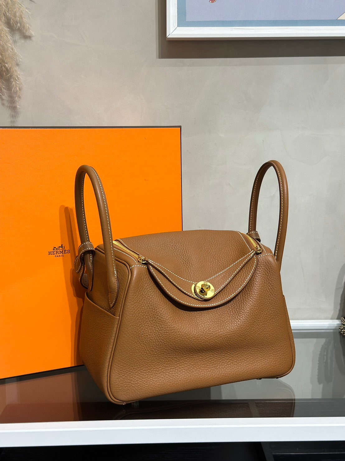 HERMES Lindy 26 - Gold 37 金棕金 Z