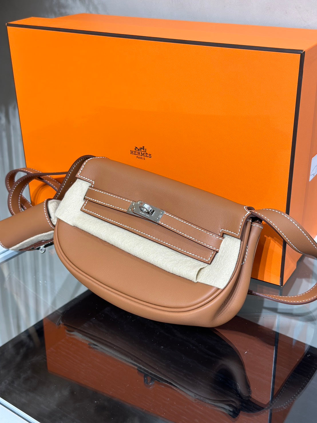HERMES Kelly Moove - Gold 37 金棕銀 W