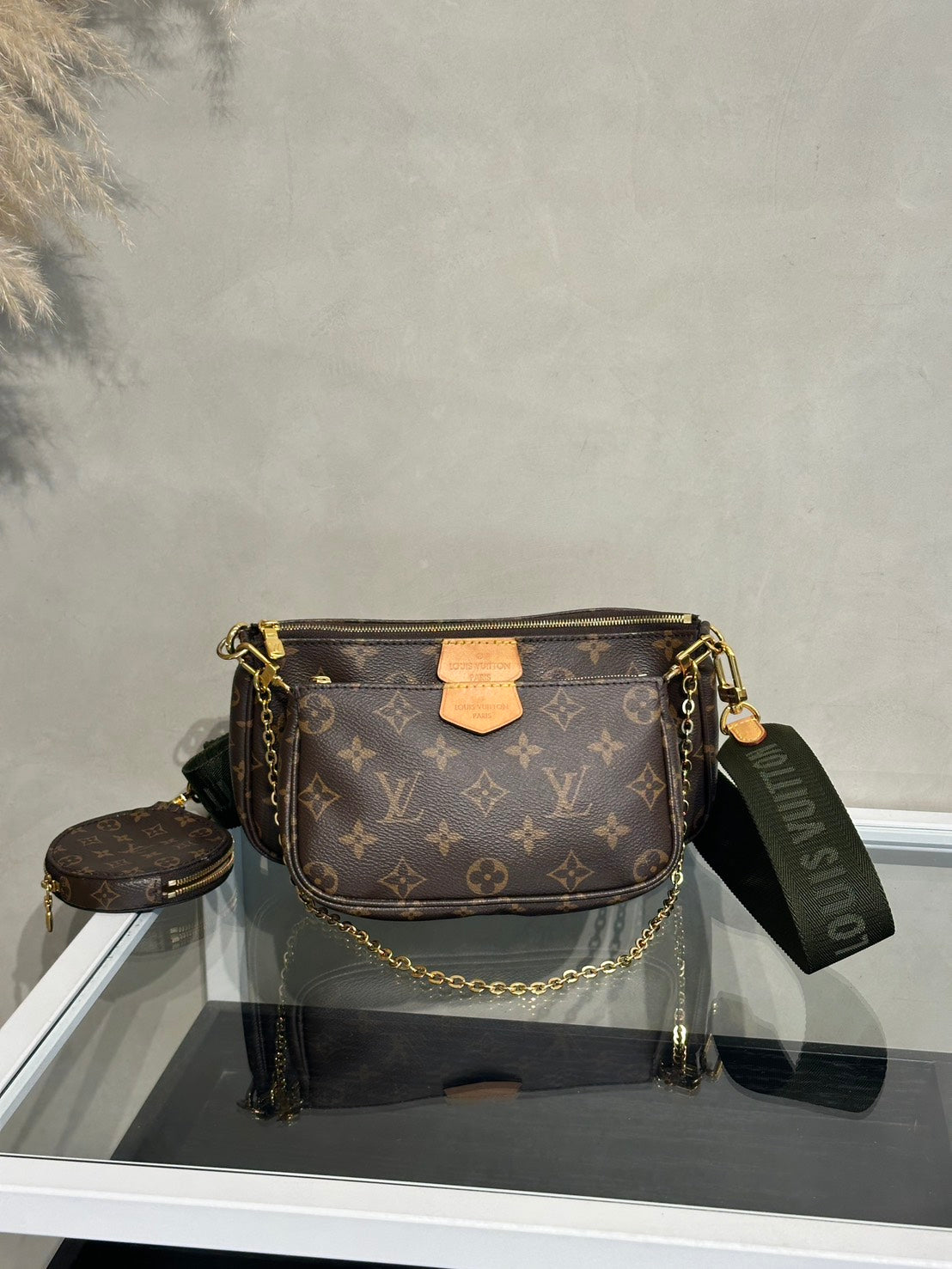 LOUIS VUITTON 五合一麻將包 - 綠