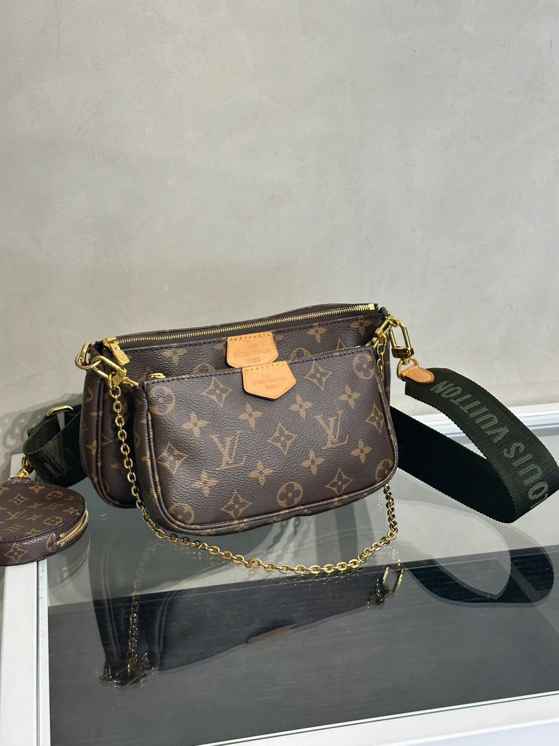 LOUIS VUITTON 五合一麻將包 - 綠