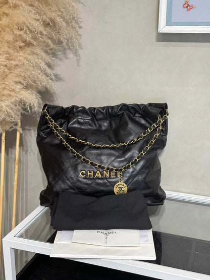 CHANEL 22 Bag - 中號黑金