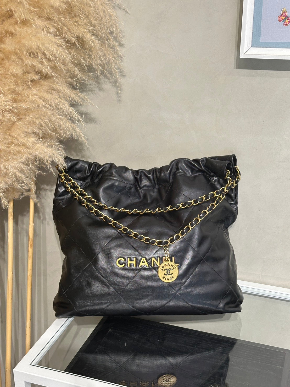 CHANEL 22 Bag - 中號黑金