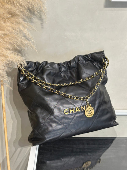 CHANEL 22 Bag - 中號黑金