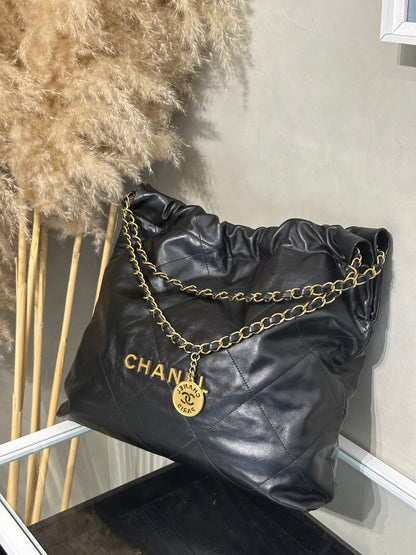 CHANEL 22 Bag - 中號黑金