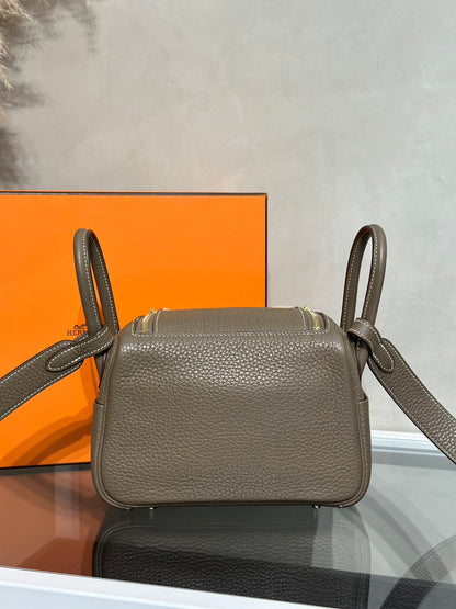 HERMES Mini Lindy - Etoupe 18 大象灰金 Y