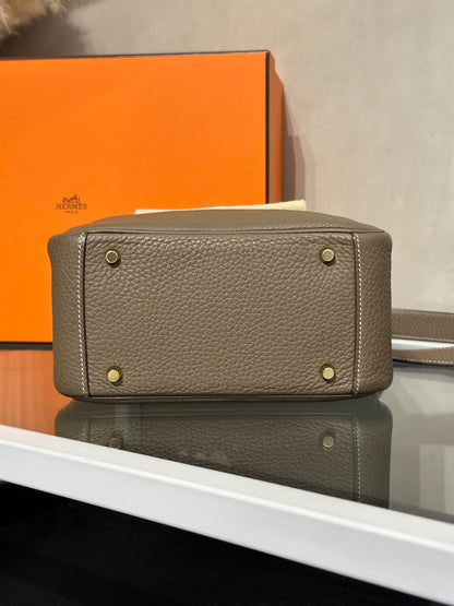 HERMES Mini Lindy - Etoupe 18 大象灰金 Y
