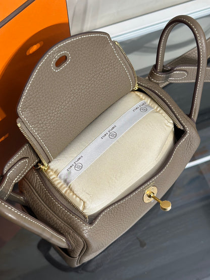 HERMES Mini Lindy - Etoupe 18 大象灰金 Y