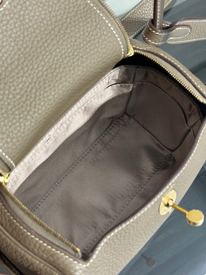 HERMES Mini Lindy - Etoupe 18 大象灰金 Y