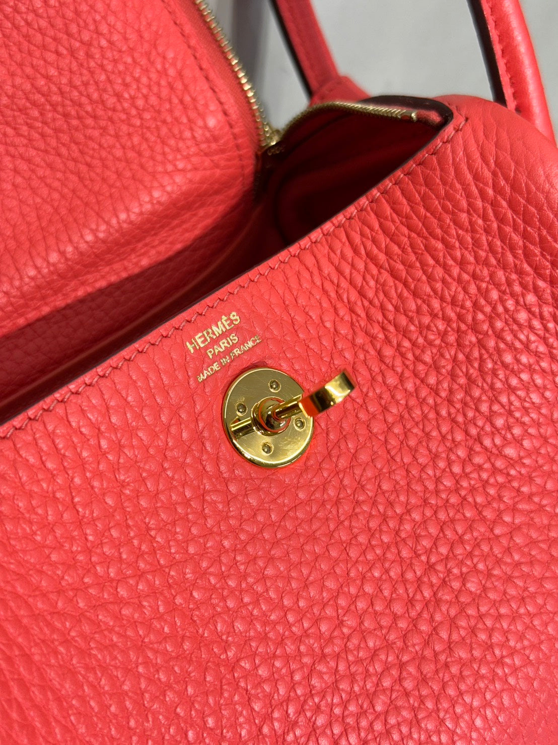 HERMES Mini Lindy - Rose Texas 0E 德克薩斯粉金 Z