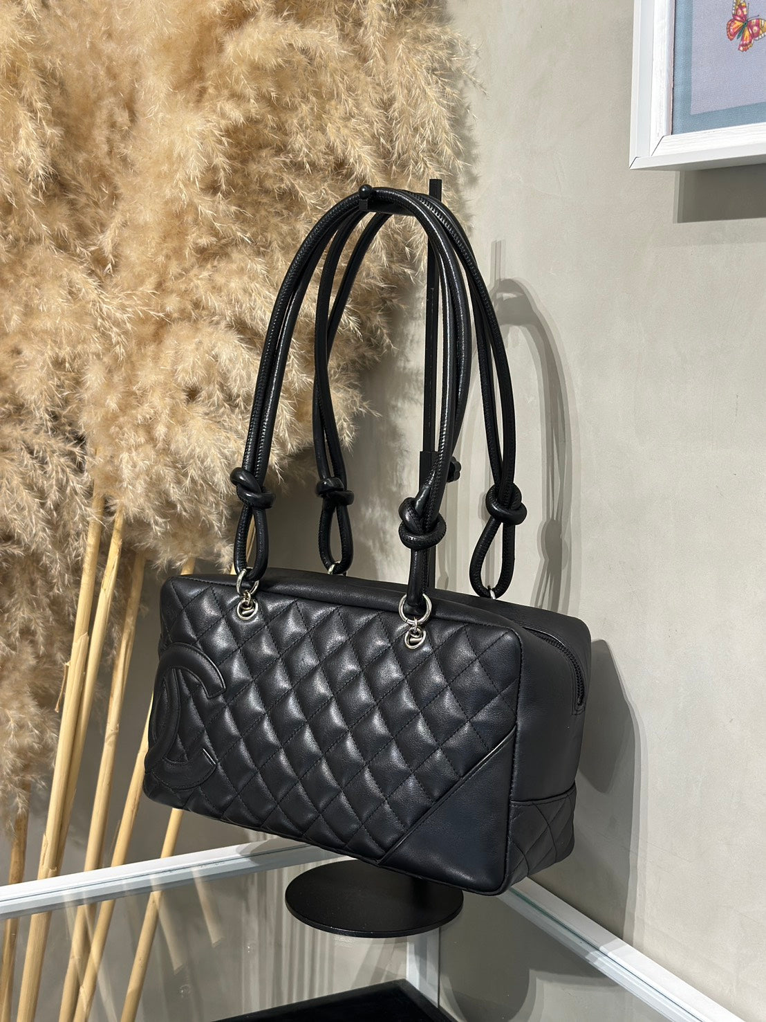 CHANEL 康朋保齡球包 - 黑8開