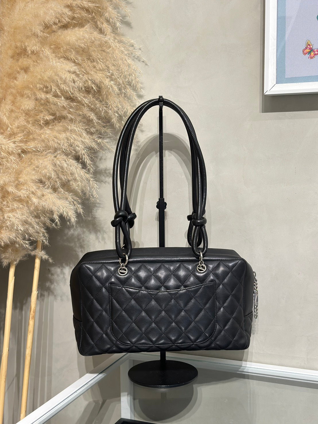 CHANEL 康朋保齡球包 - 黑8開