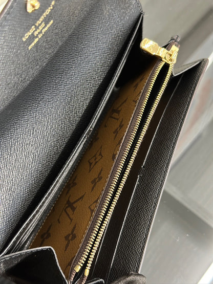 LOUIS VUITTON Sarah信封雙折拚色長夾