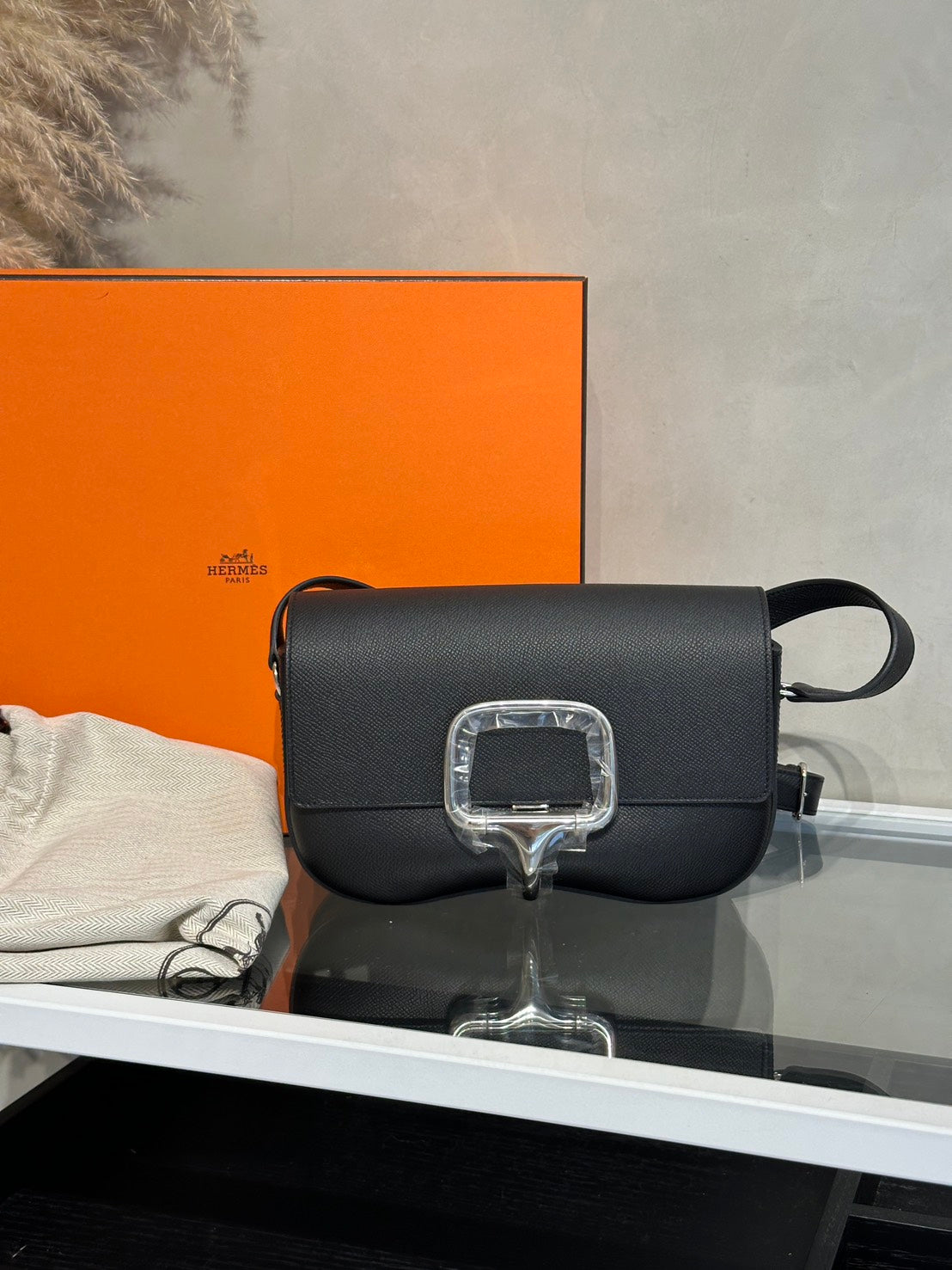 HERMES Della Elan - Noir 89 黑銀 W