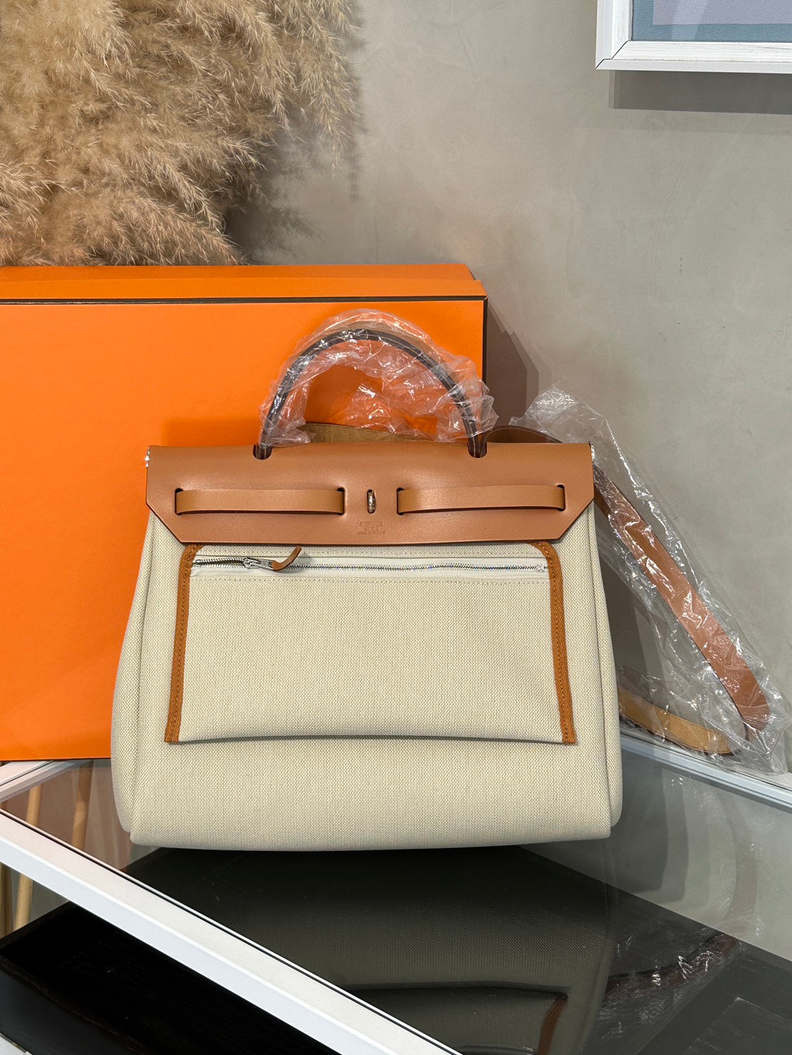 HERMES Herbag Zip 31 - Gold 米白/金棕銀 B