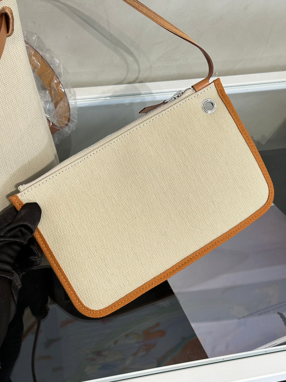 HERMES Herbag Zip 31 - Gold 米白/金棕銀 B