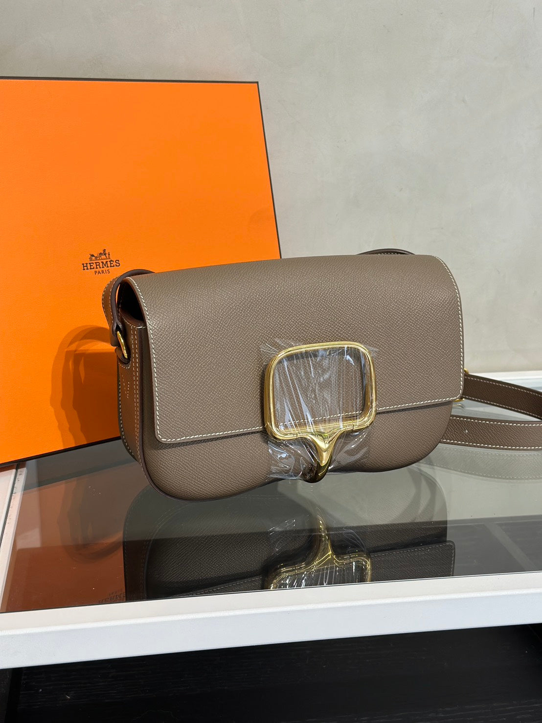 HERMES Della Elan - Etoupe 18 大象灰金 B