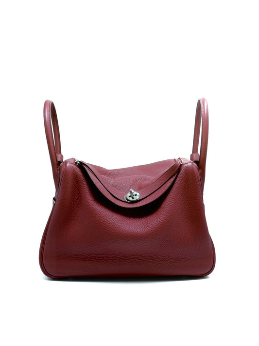 HERMES Lindy 34 - 寶石紅銀 T