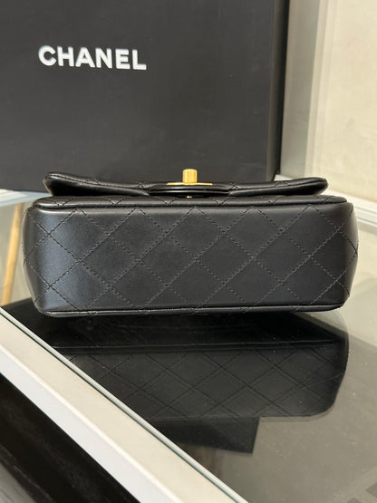 CHANEL 經典口蓋包Mini CF20 - 金球黑金