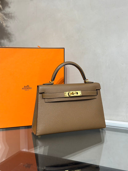 HERMES Mini Kelly ll - Teddy 3G 栗子金 Z