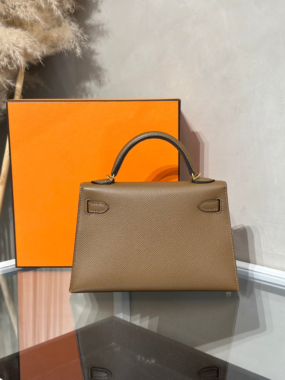 HERMES Mini Kelly ll - Teddy 3G 栗子金 Z