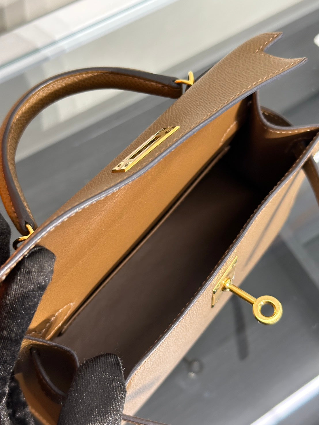 HERMES Mini Kelly ll - Teddy 3G 栗子金 Z