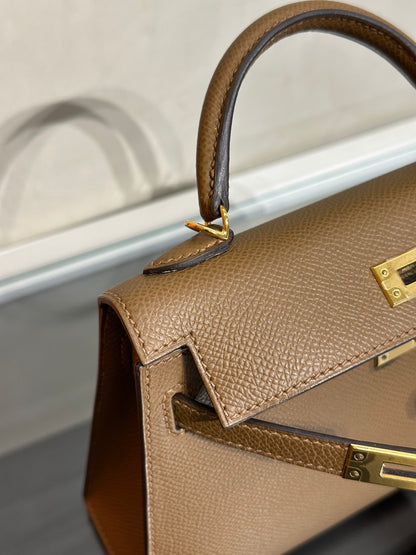 HERMES Mini Kelly ll - Teddy 3G 栗子金 Z