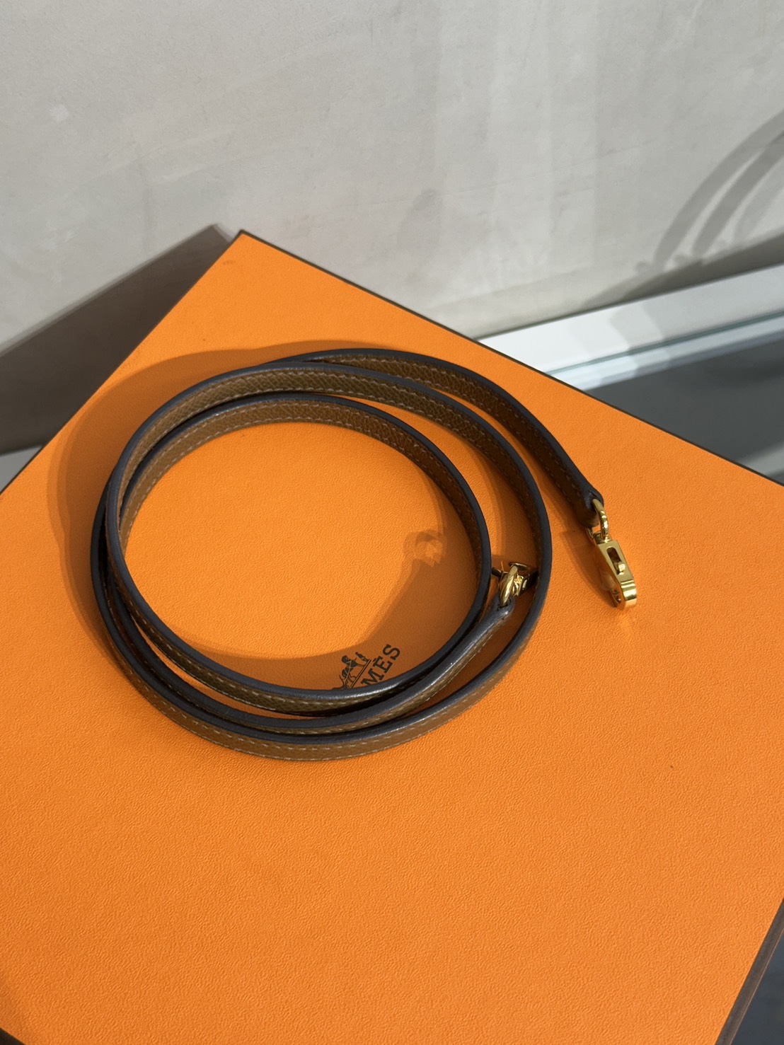HERMES Mini Kelly ll - Teddy 3G 栗子金 Z