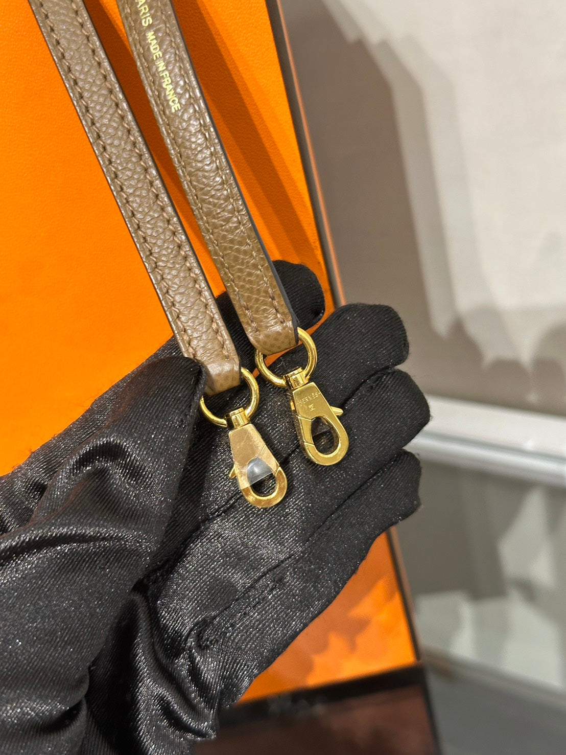 HERMES Mini Kelly ll - Teddy 3G 栗子金 Z