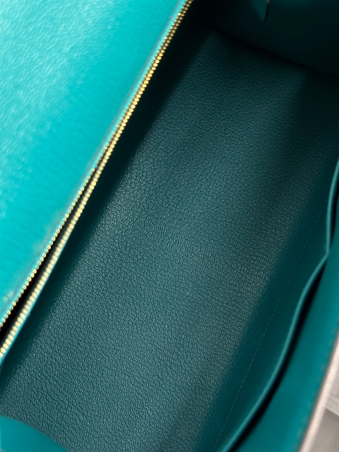 HERMES Kelly 28 - Bleu Paon/Bleu Electrique 孔雀藍拚電光藍金 A