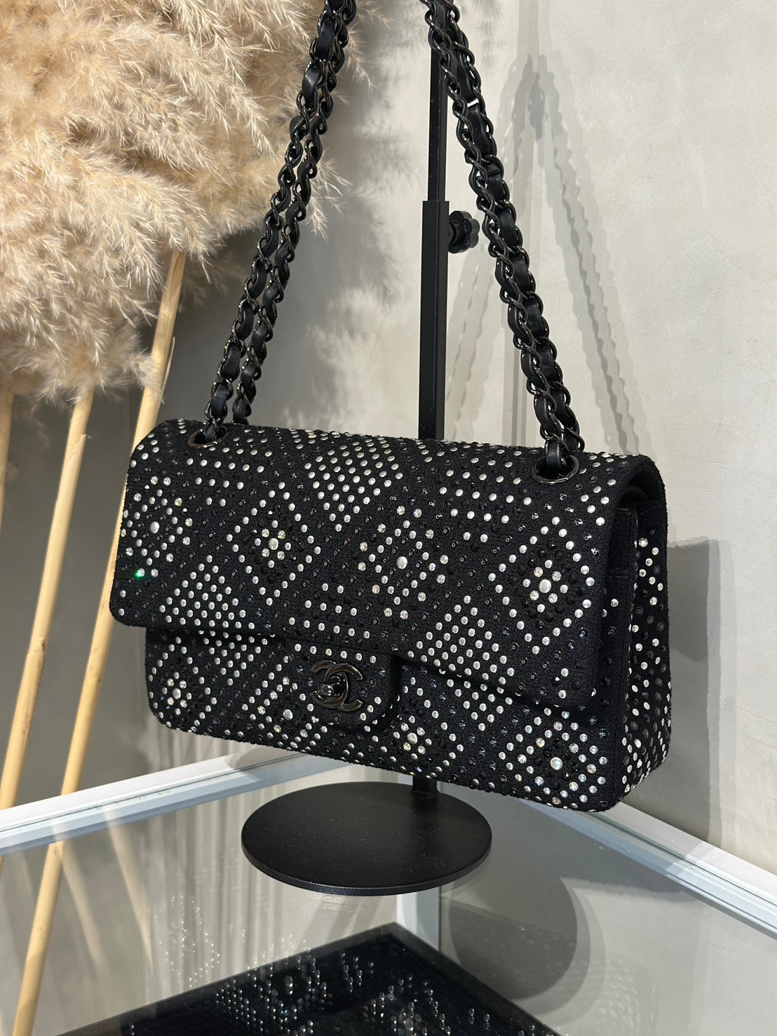 CHANEL 22P毛呢滿鑽CF25 - So Black