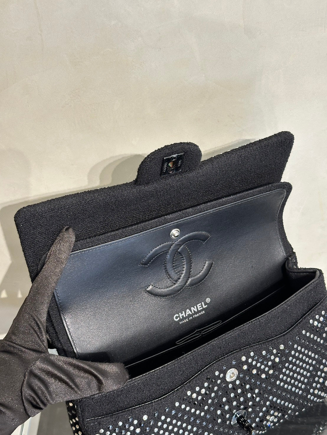 CHANEL 22P毛呢滿鑽CF25 - So Black
