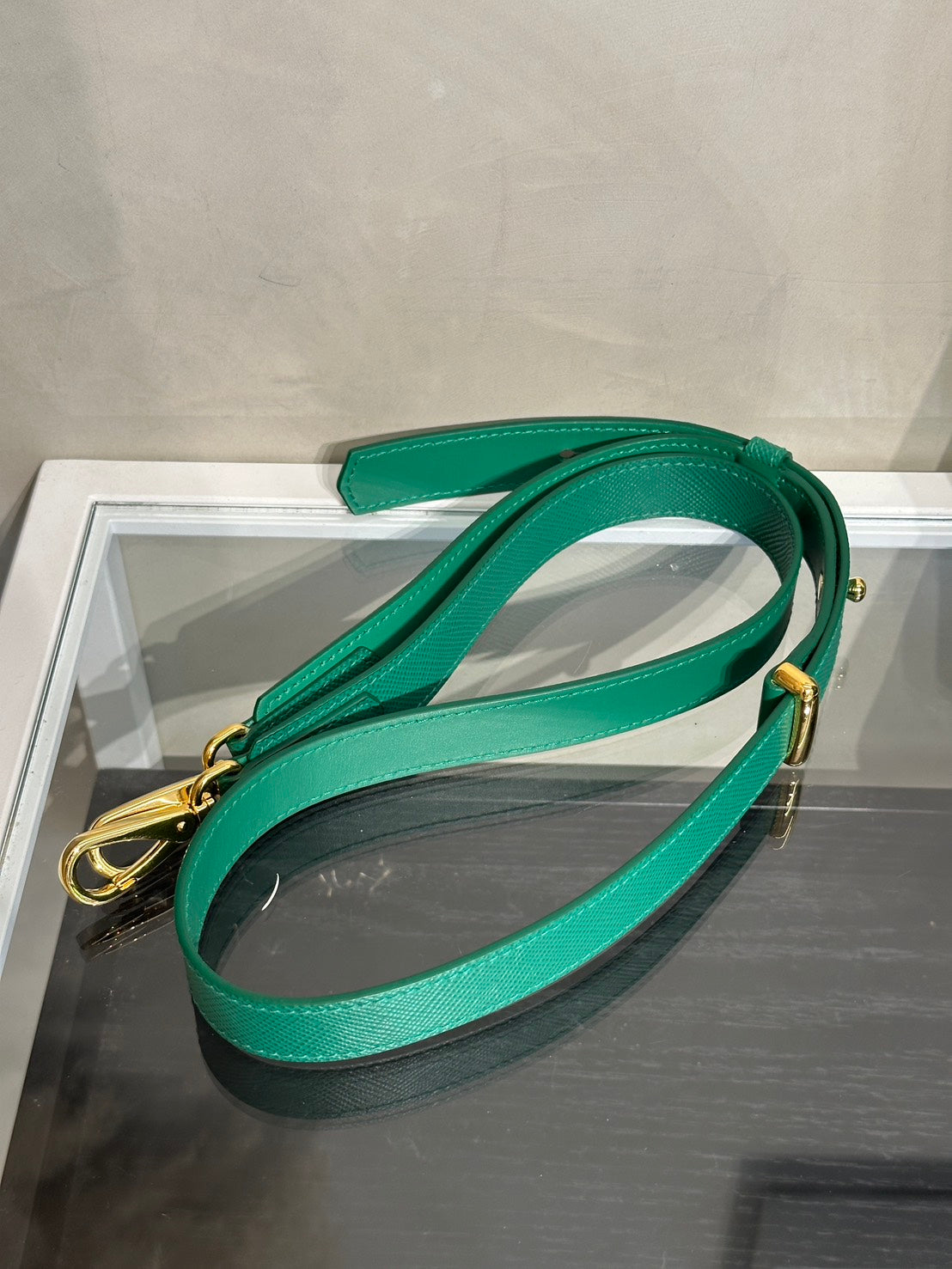 PRADA Double Saffiano手提包 - 綠