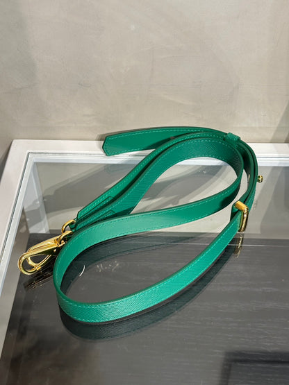 PRADA Double Saffiano手提包 - 綠