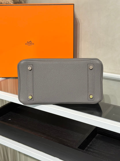HERMES Birkin 25 - Etain 8F 錫器灰金 D