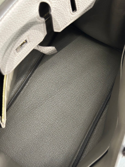HERMES Birkin 25 - Etain 8F 錫器灰金 D