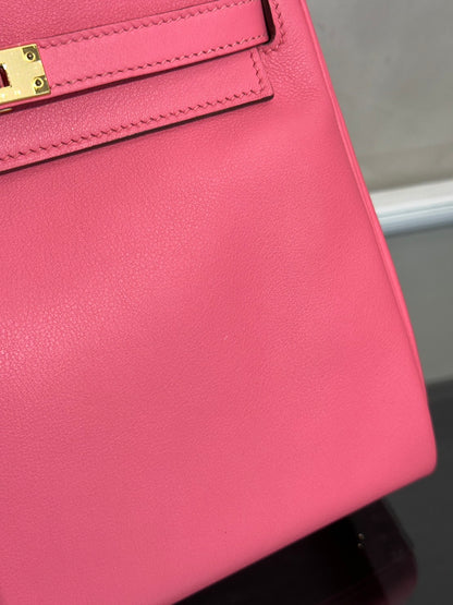 HERMES Kelly 25 - Rose Lipstick U5 唇膏粉金 D