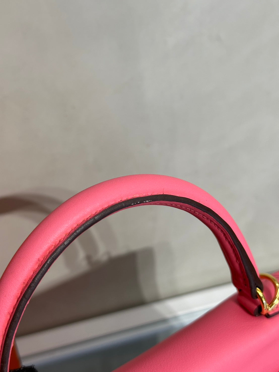 HERMES Kelly 25 - Rose Lipstick U5 唇膏粉金 D