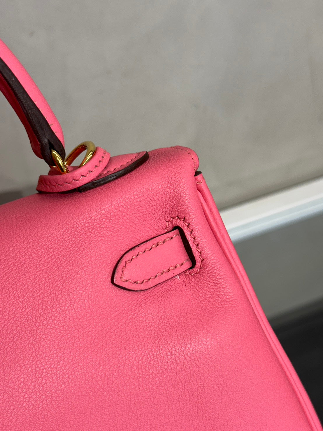 HERMES Kelly 25 - Rose Lipstick U5 唇膏粉金 D