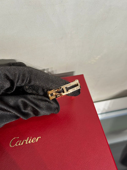 Cartier Tank Americaine 18K玫瑰金鑽石腕錶 - Mini