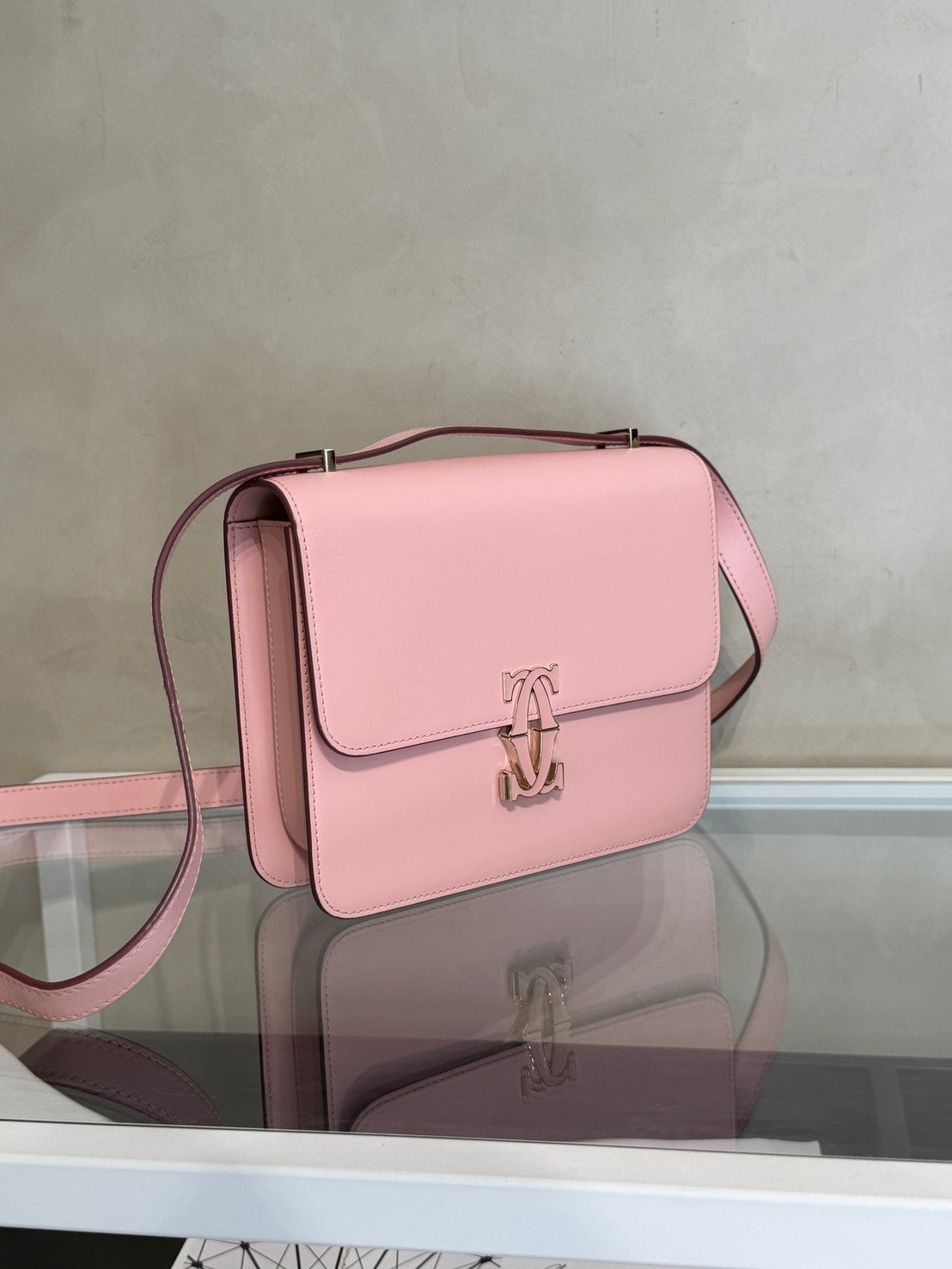 Cartier Double C de Cartier單肩包 - Mini粉
