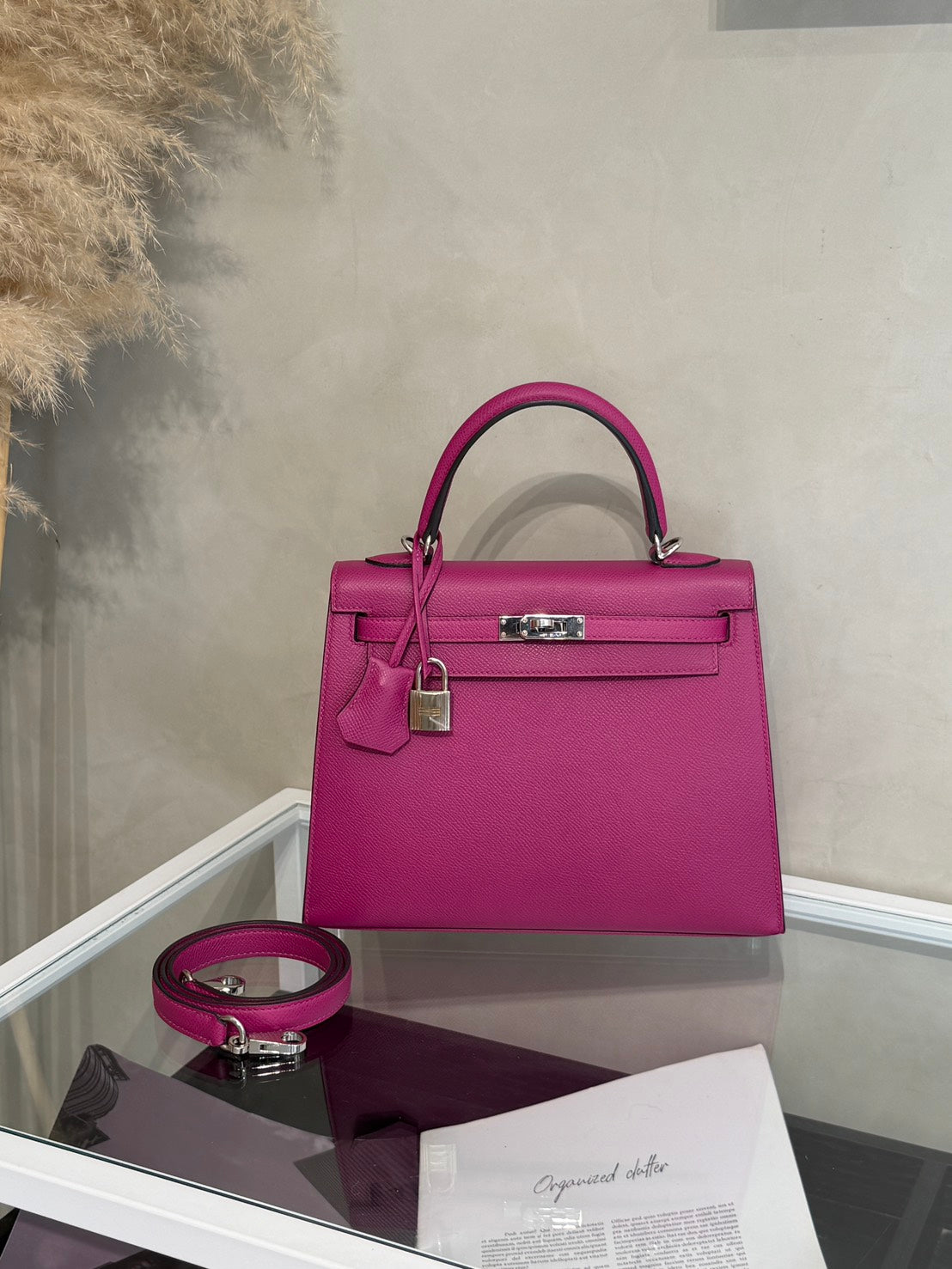 HERMES Kelly 25 - Rose Purple L3 玫粉銀 A