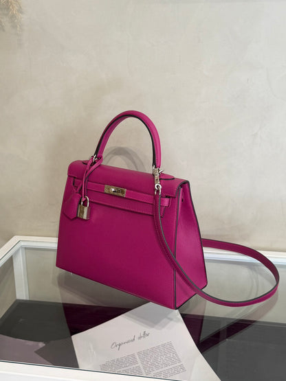 HERMES Kelly 25 - Rose Purple L3 玫粉銀 A