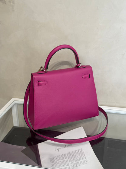 HERMES Kelly 25 - Rose Purple L3 玫粉銀 A