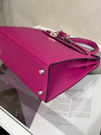 HERMES Kelly 25 - Rose Purple L3 玫粉銀 A